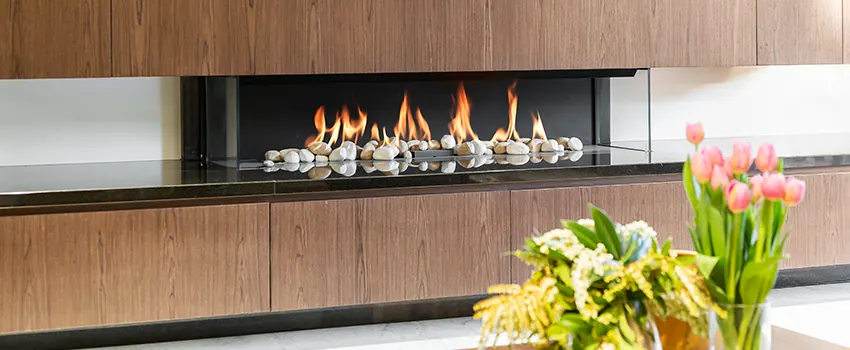Double-height Fireplace Design Refurbishment in Easthampton, Massachusetts